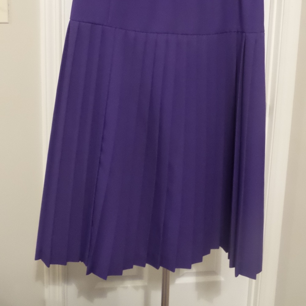 😍 Vintage Purple Pleated Skirt size 12